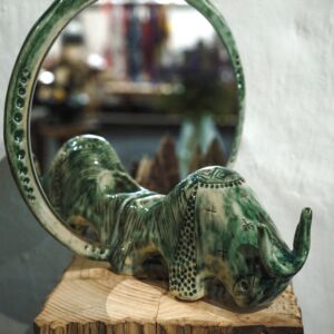 'The Ox Lifting the Light' Sculpture Candleholder